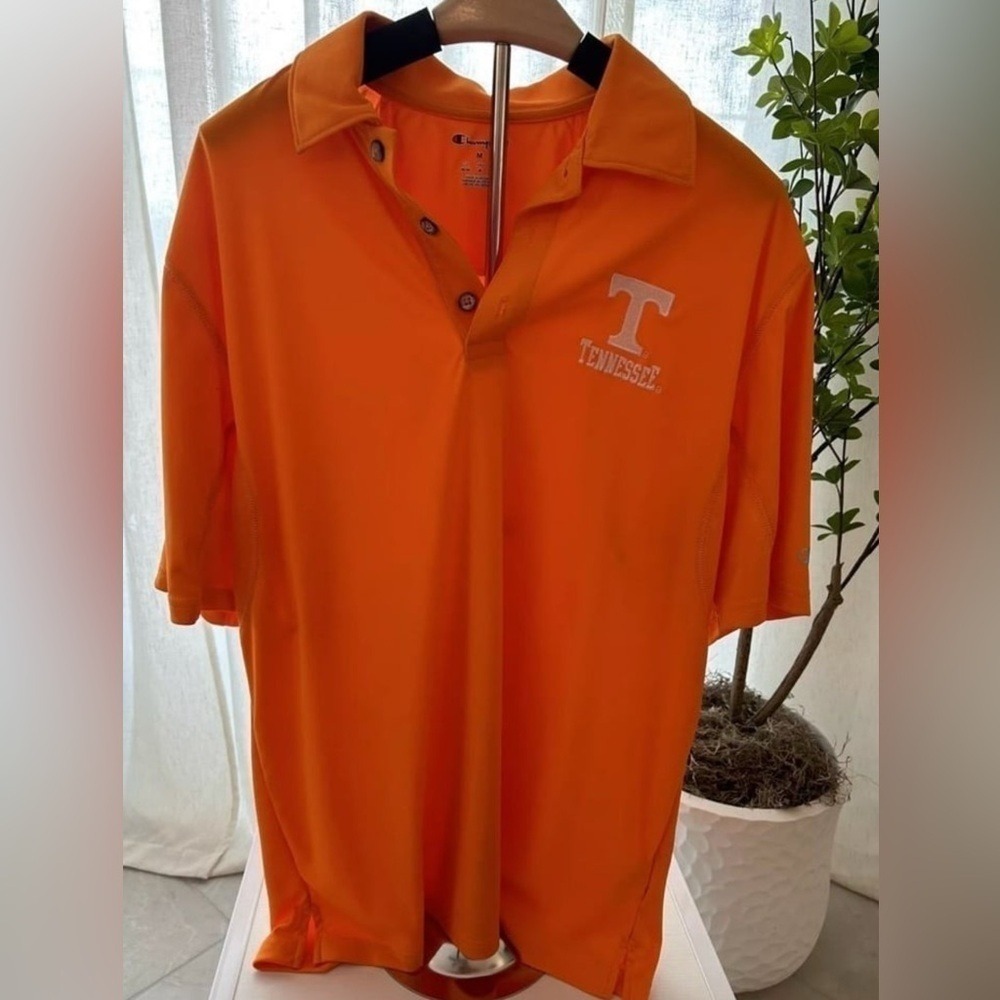 Tennessee Volunteers Shirt Medium Orange Polo Champion